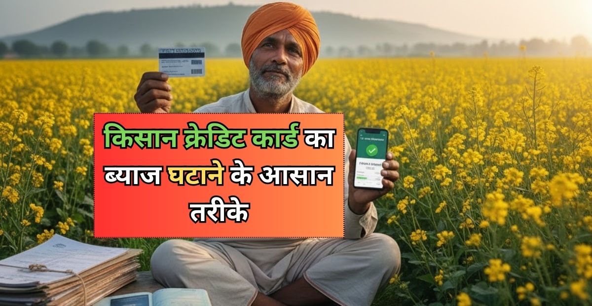 KCC Loan Interest Kam Kaise Kare 2026 India: किसान क्रेडिट कार्ड का ब्याज घटाने के आसान तरीके