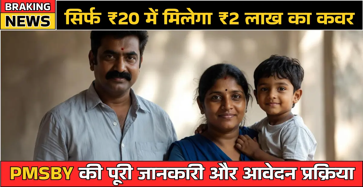 प्रधानमंत्री सुरक्षा बीमा योजना में सिर्फ ₹20 में मिलेगा ₹2 लाख का कवर, जानें पूरी प्रक्रिया : PMSBY 2026