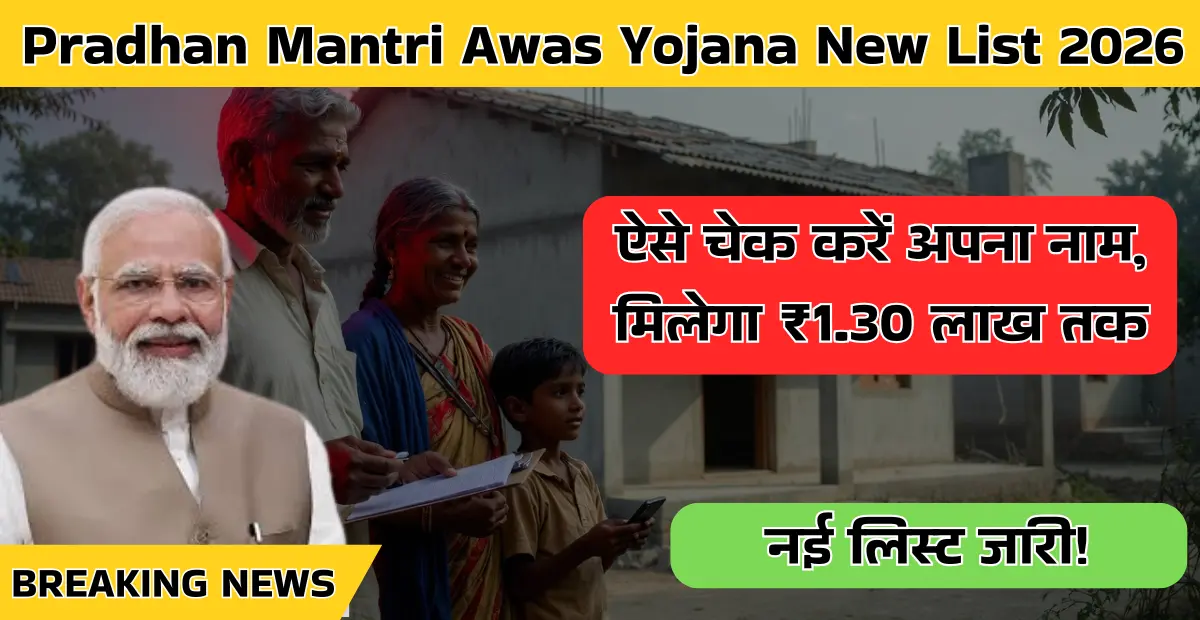 Pradhan Mantri Awas Yojana New List 2026 - Check Beneficiary Name Online Gramin Urban